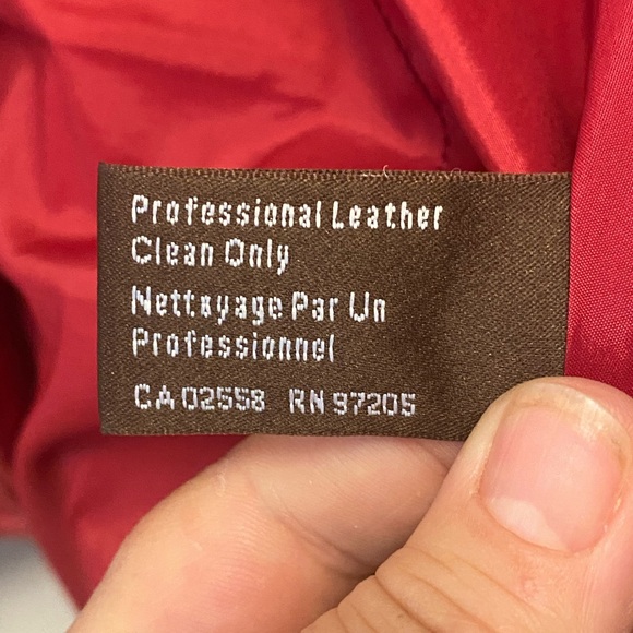 Danier Soft Genuine Red Leather Blazer Style Jacket Sz L - Picture 4 of 8